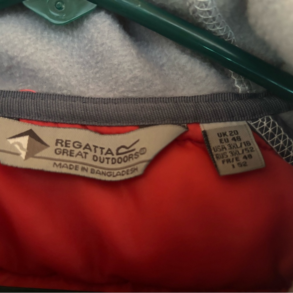 Red And Gray Performance Jacket With Insulated Fr… - image 2